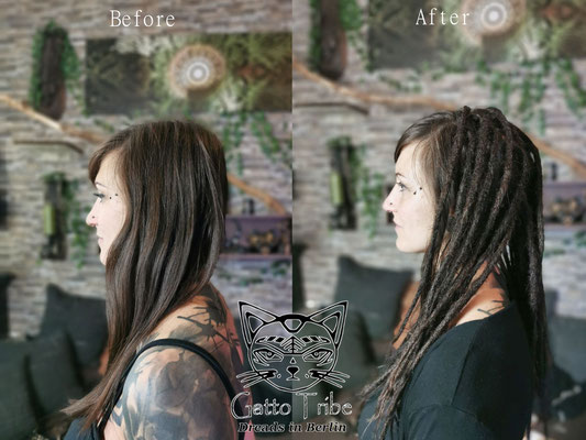 Dreaderstellung, neue Dreads in Berlin 073 ( 38 Dreads mit Extensions)