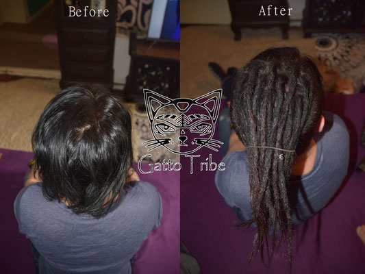 Dreaderstellung, neue Dreads in Berlin 011 (25 Dreads mit Extensions)
