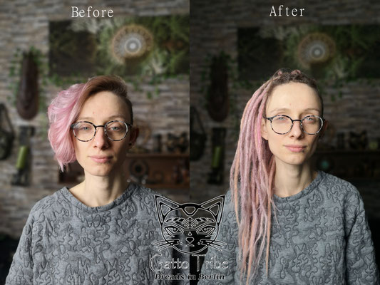 Dreaderstellung, neue Dreads in Berlin 070 ( 43 Dreads mit Extensions)