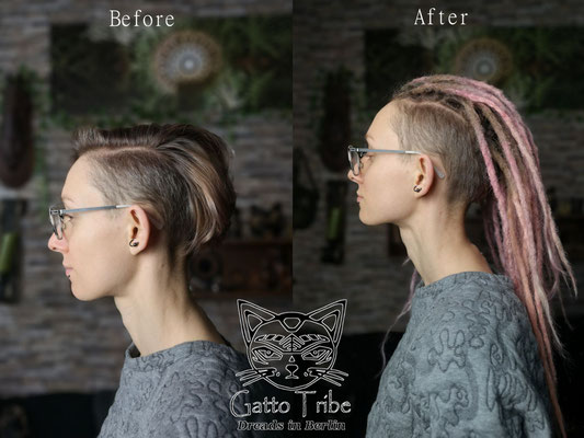Dreaderstellung, neue Dreads in Berlin 068 ( 43 Dreads mit Extensions)
