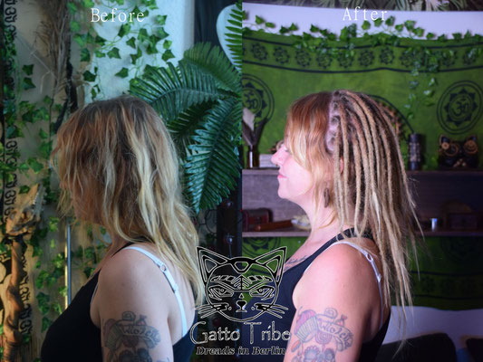 Dreaderstellung, neue Dreads in Berlin 035 ( 54 Dreads mit Extensions)