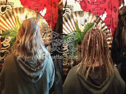 Dreaderstellung, neue Dreads in Berlin 004 (53 Dreads mit Extensions)