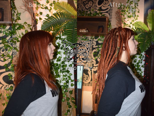 Dreaderstellung, neue Dreads in Berlin 029 ( 45 Dreads mit Extensions)