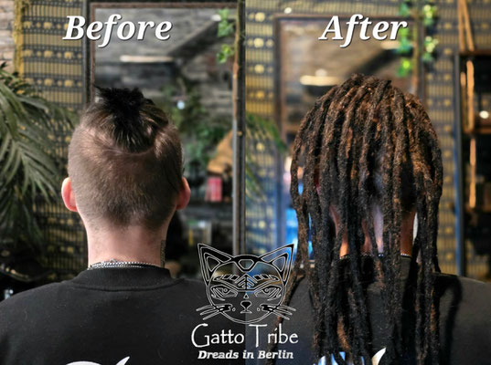 Dreaderstellung, neue Dreads in Berlin 082 (20 Dreads)