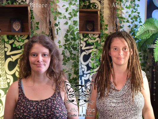 Dreaderstellung, neue Dreads in Berlin 039 ( 48 Dreads mit Extensions)