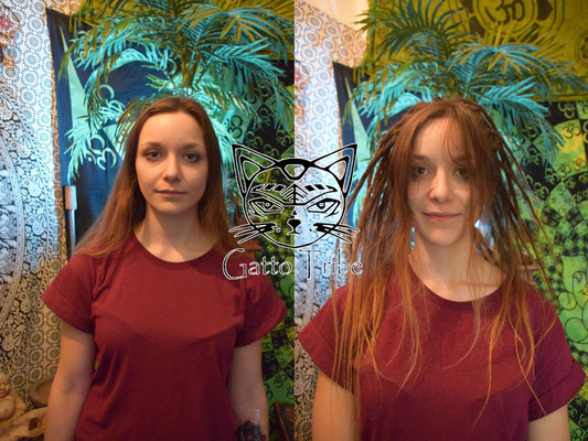 Dreaderstellung, neue Dreads in Berlin 009 (59 Dreads mit Extensions)