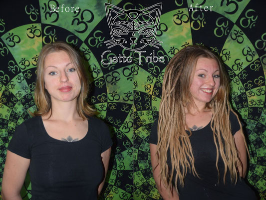 Dreaderstellung, neue Dreads in Berlin 015 (63 Dreads mit Extensions)