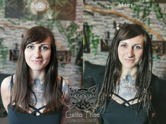 Dreaderstellung, neue Dreads in Berlin 074 ( 38 Dreads mit Extensions)