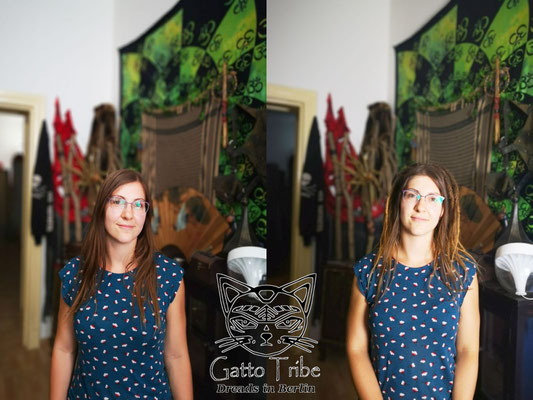 Dreaderstellung, neue Dreads in Berlin 049 ( 48 Dreads mit Extensions)