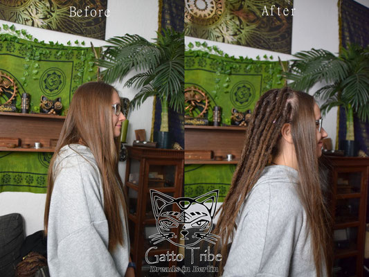 Dreaderstellung, neue Dreads in Berlin 054 ( 39 Dreads ohne Extensions)