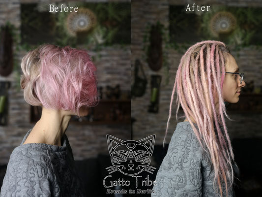 Dreaderstellung, neue Dreads in Berlin 069 ( 43 Dreads mit Extensions)