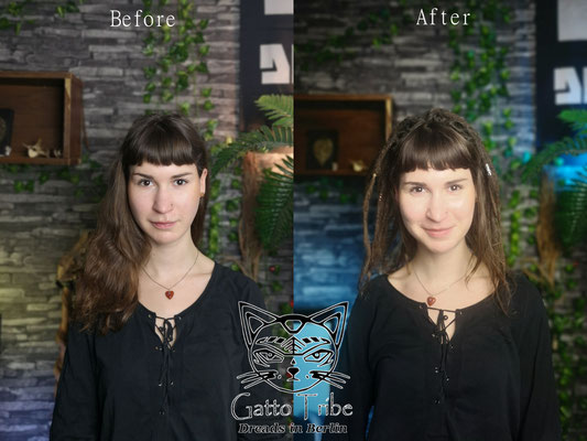 Dreaderstellung, neue Dreads in Berlin 065 ( 41 Dreads ohne Extensions)