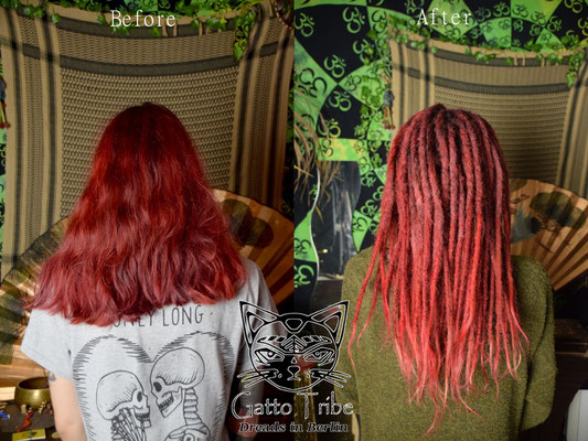Dreaderstellung, neue Dreads in Berlin 050 ( 66 Dreads mit Extensions)