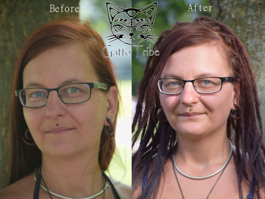 Dreaderstellung, neue Dreads in Berlin 020 (45 Dreads ohne Extensions)