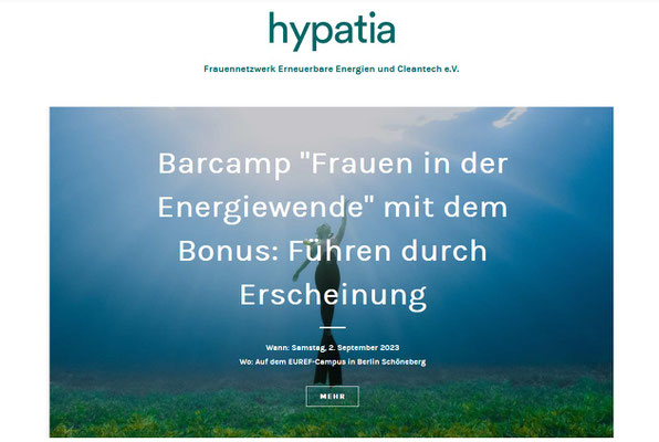 Bildquelle: Screenshot Hypatia Webseite https://www.hypatia-network.de am 01.09.2023