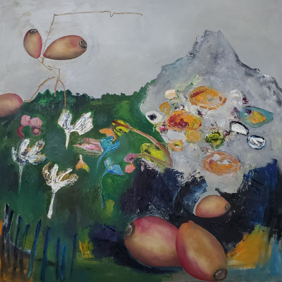 monte, öl/acryl, 100x100, 2025