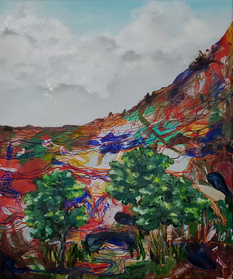 am hang, öl/acryl, 2024