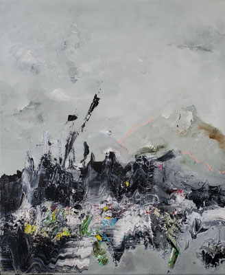 gipfel, öl/acryl, 60x50, 2025