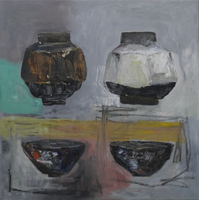 öl/ölkreide, 90x90, 2018