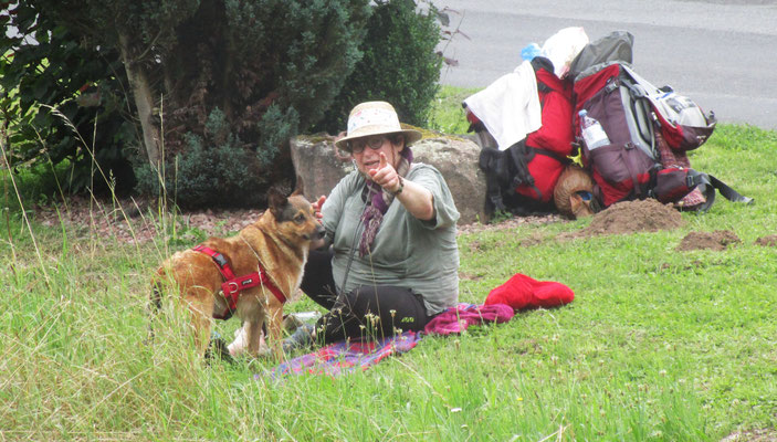 Mittagespause bevor der Regen kam