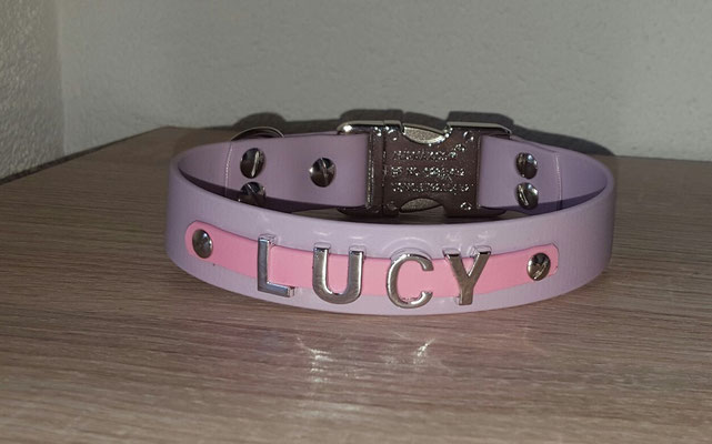 Biothane Hundehalsband Namen Metallbuchstaben, Biothane Hundehalsband, Hundehalsband mit Namen, Biothane mit Namen, Hundehalsband, Halsband aus Biothane  