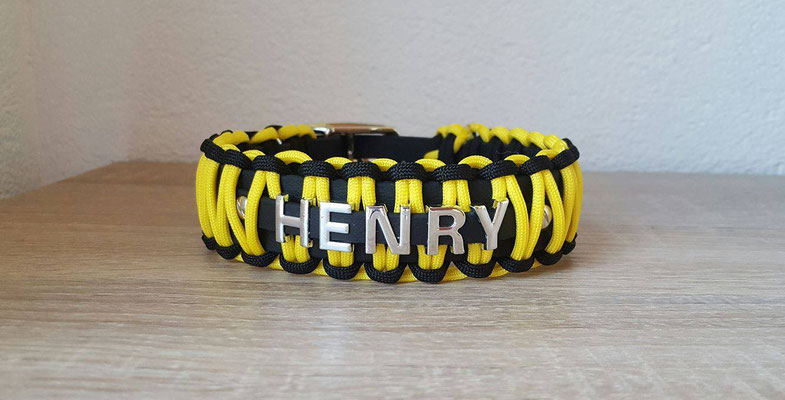 Biothane Hundehalsband mit Paracord, Namen, Perlen, Hund, Biothane Paracord, Hundehalsband Paracord, Paracord Hundehalsband, Bully, Retriever, Franzose