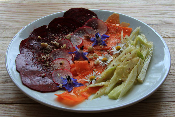 carpaccio de légumes au Bistrot du Parc