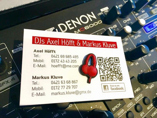 Kontakt und Booking DJs Axel und Markus
