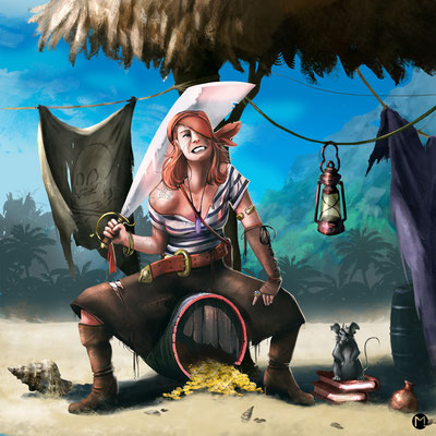 Artwork - Illustration - Character Design - Kinky the Pirate