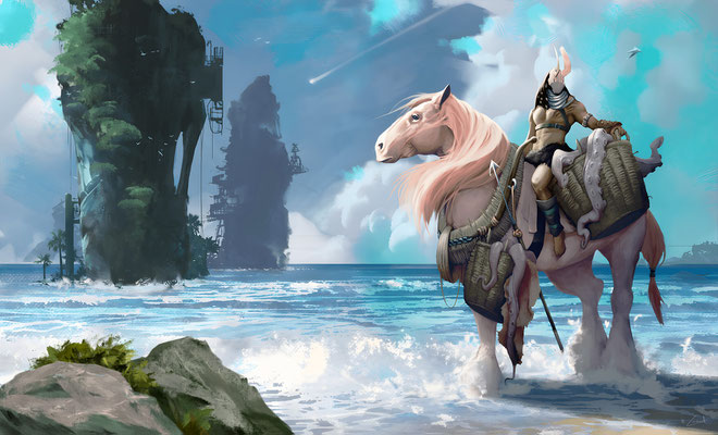 Artwork - Illustration - A Day by the Sea