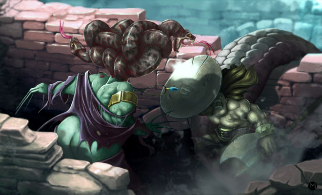 Artwork - Illustration - Perseus and Medusa