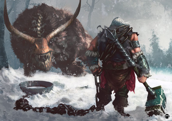 Artwork - Illustration - Facing the Beast