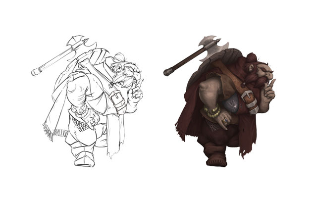 Artwork - Illustration - Character Design - Dwarf 1
