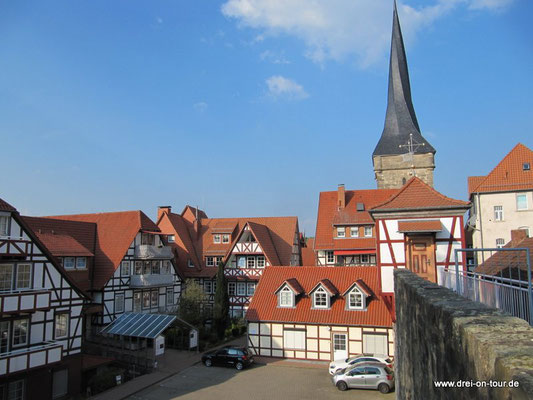 Blick auf die Altstadt und Stadtmauer