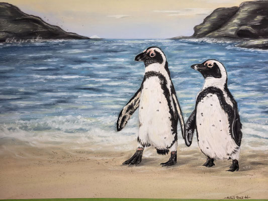 ,,Spaziergang" - 50x70cm - Freie Arbeit *Zum Verkauf*