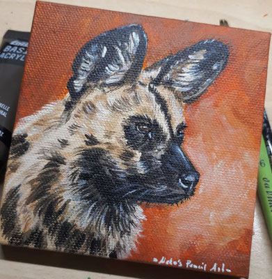 *sold* 10x10 afrikanischer Wildhund