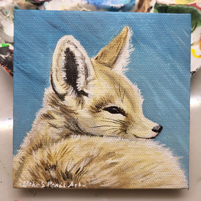 10x10 Mini Acryl - Fenneck 2023 sold