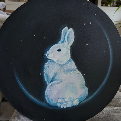 ,,Mondhase" / Neujahrs-Hase Durchmesser 40cm 2023 *verkauft*