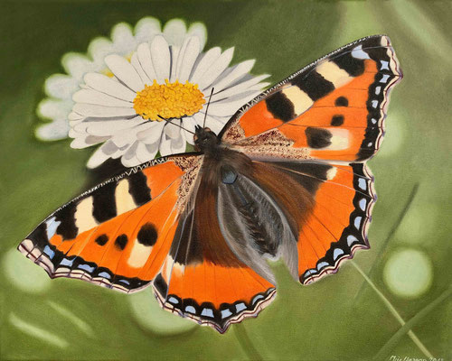 Schmetterling auf Blume (verkauft)