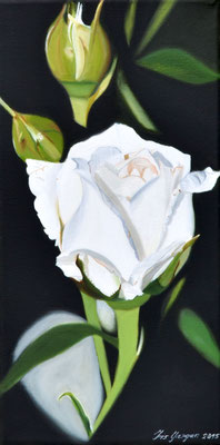 Little Rose - Öl auf Leinwand, 20 x 40 cm