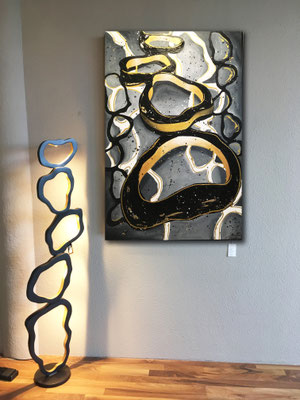 Goldene DNA - 80 x 120 cm -verkauft