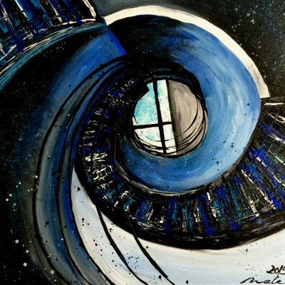 Weg nach oben Teil 2 - 60x60 cm - verkauft