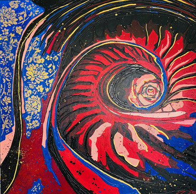 Weg nach unten Teil 13 - 90 x 90 cm