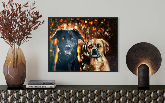 Paula & Balu 90 x 70 cm verkauft