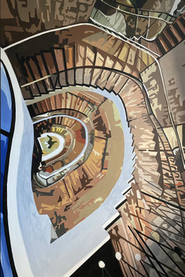 Treppe Tiffany & Co - NY - 100 x 150 cm - verkauft 