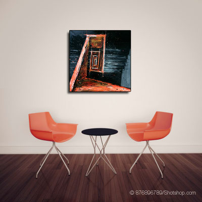 Weg nach unten Teil 1 - 60 x 60 cm