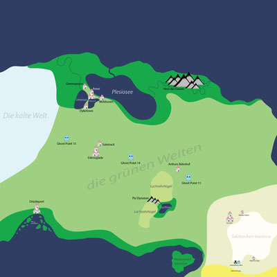 Map: "die grünen Weiten"
