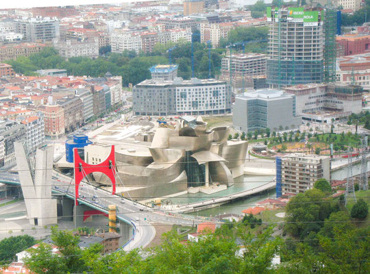 Bilbao - vue de la colline