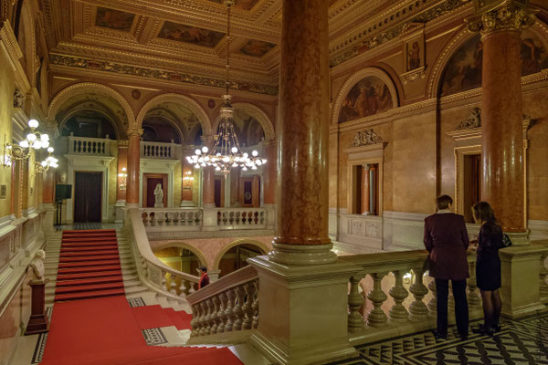l'escalier d'honneur de l'Opéra