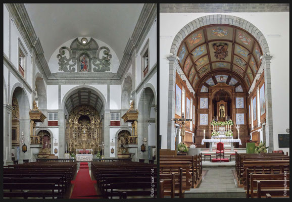 Horta - l'intérieur des églises